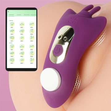 Wireless Clitoris Vibrator For Women App Remote Control Butterfly Vibrating Masturbator