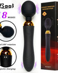 Magnetic suction dual motor strong motion electric AV stick