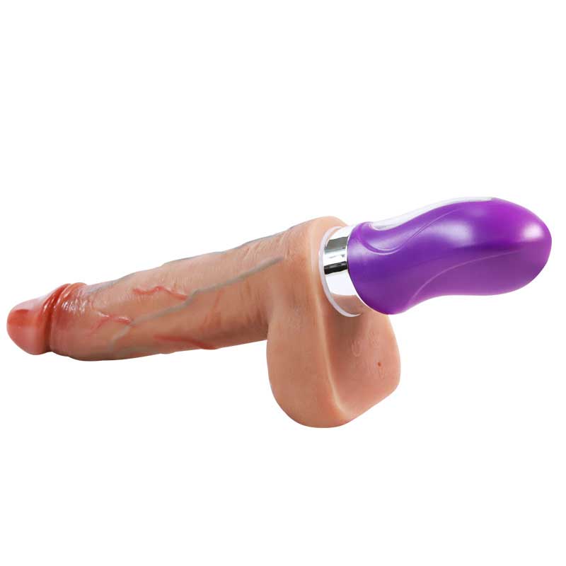 Electric telescopic water jet dildo