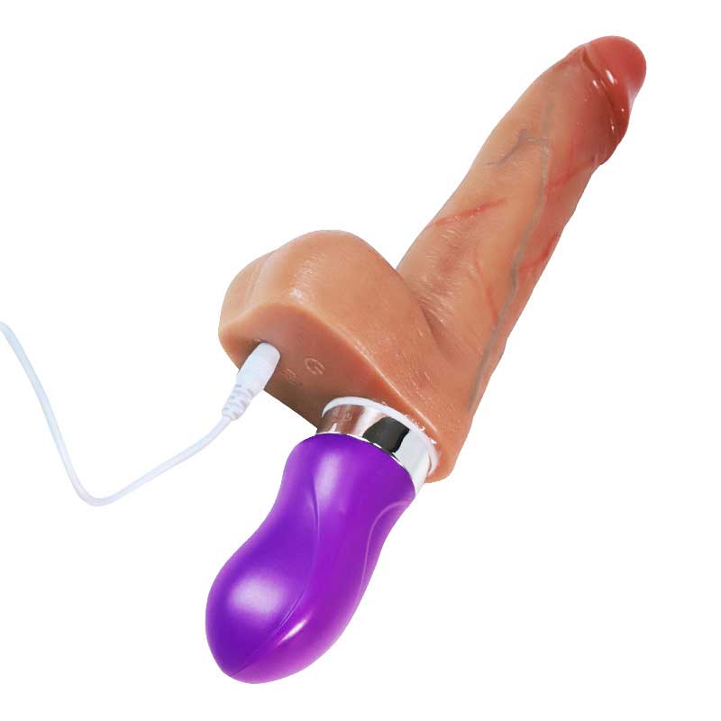 Electric telescopic water jet dildo