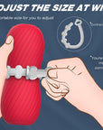 Double channel adjustable elastic spiral pattern aircraft cup male masturbator
