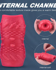 Double channel adjustable elastic spiral pattern aircraft cup male masturbator