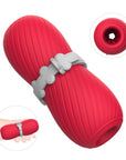 Double channel adjustable elastic spiral pattern aircraft cup male masturbator