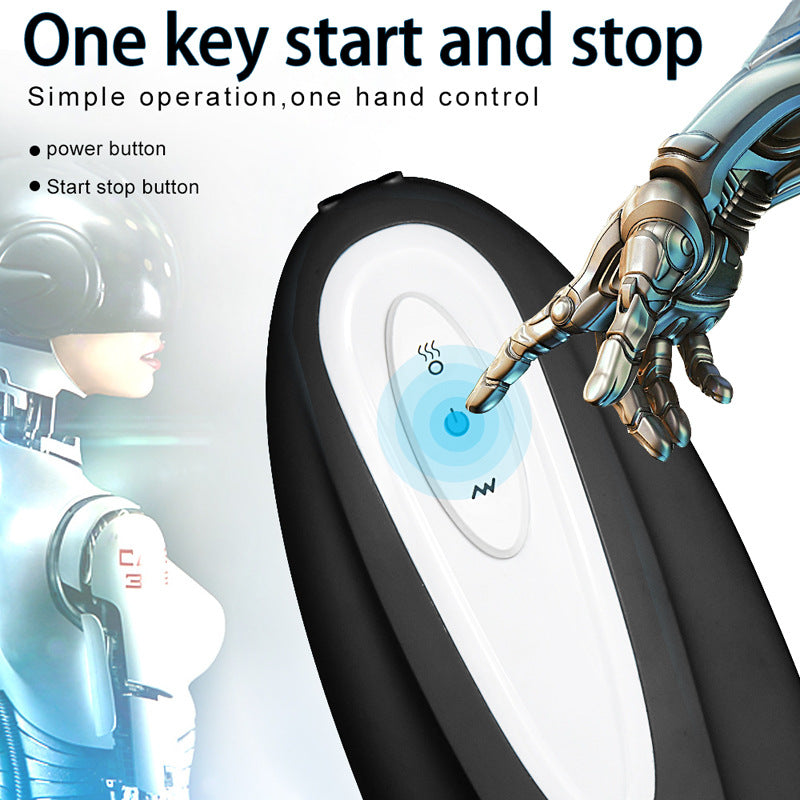 Fully automatic vibration rechargeable heated masturbation cup oral sex male masturbator