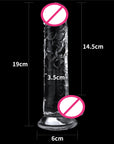 LOVETOY Women's Crystal Transparent Dildo Adult Female Masturbator