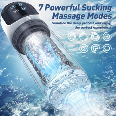 Fully automatic rotating sucking bath electric cup male masturbator