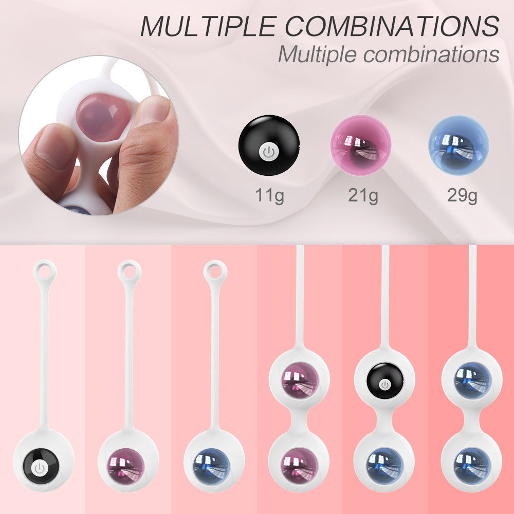 Kegel Vaginal Balls Vaginal Dumbbell Vibrator Postpartum Pelvic Floor Muscle Exerciser
