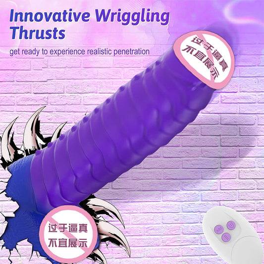 Colorful female dildo telescopic swing electric gun masturbator