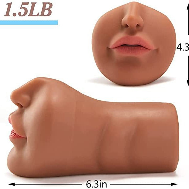 Realistic oral sex tool molded sex toy male masturbator