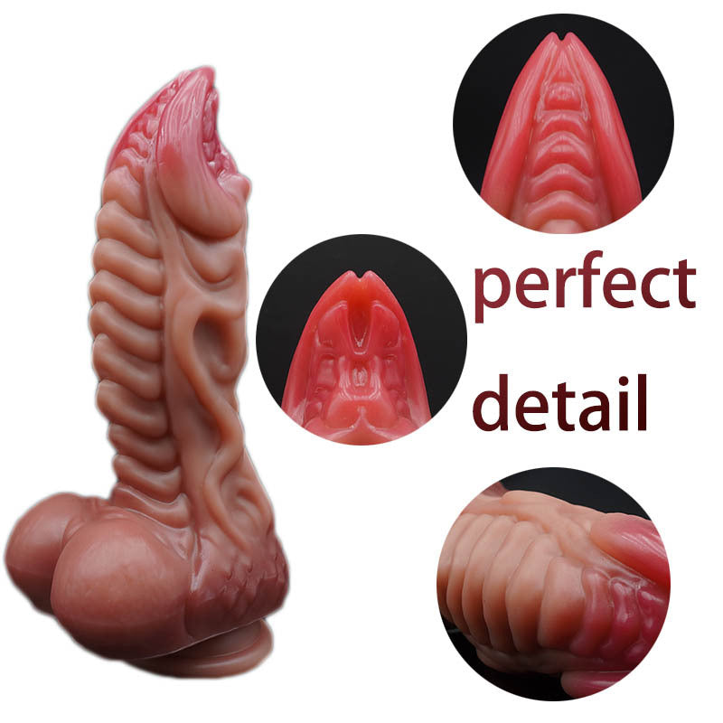 New Liquid Silicone Electric Shaped Dildo Female Suction Cup Masturbator