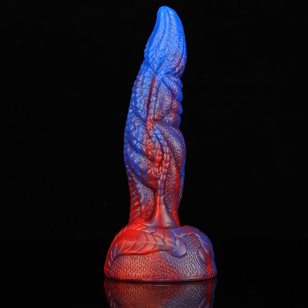 Flame beast mixed color liquid silicone super large realistic simulation dildo female masturbator