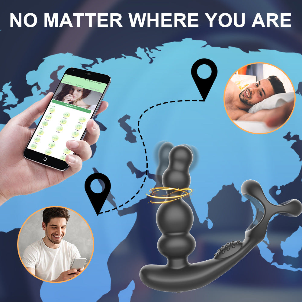 Multi-frequency vibration swing prostate massager male masturbator