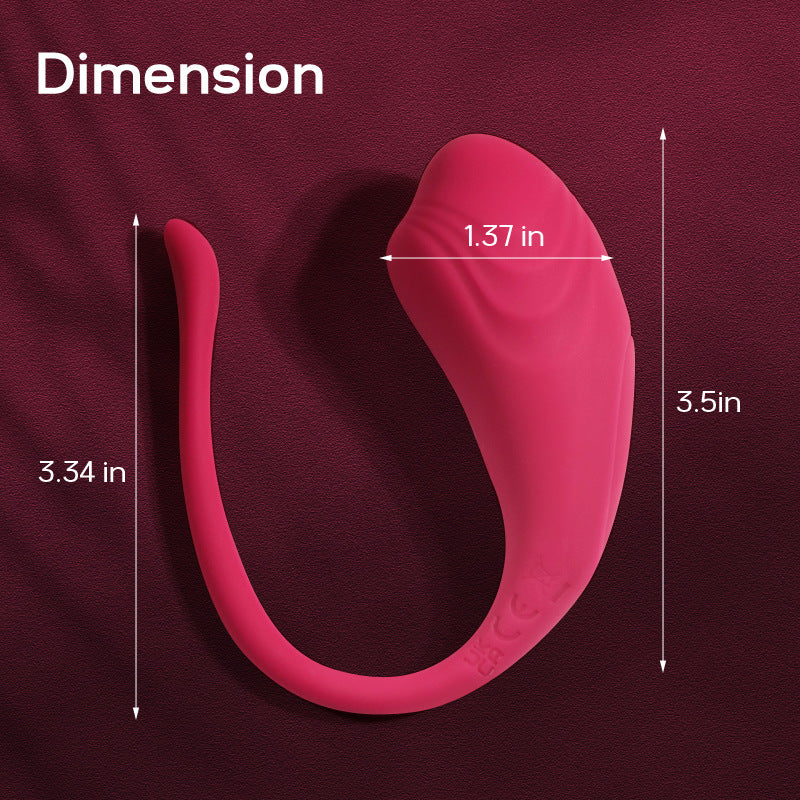 Tadpole-shaped APP remote control mini portable hidden vibrating panties female flirting vibrator adult sex toys