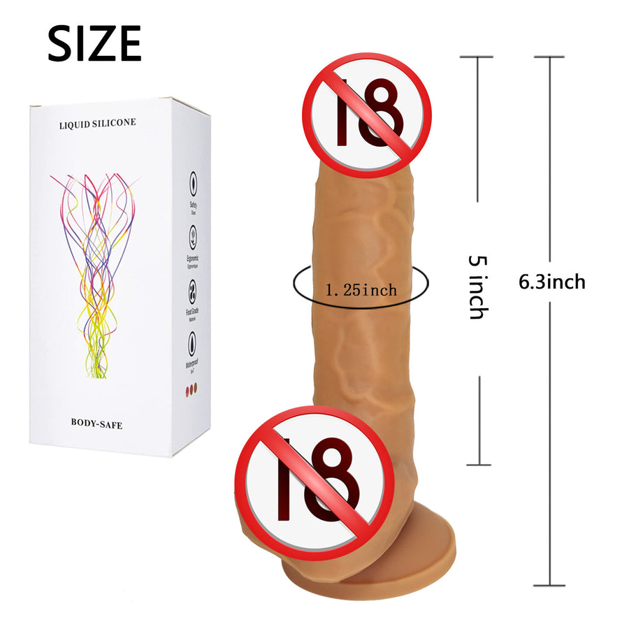 Super soft liquid silicone classic realistic dildo female masturbator