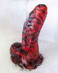 Couples World Mixed Color Alien Dinosaur Simulation Dildo Female Liquid Silicone Sex Toy