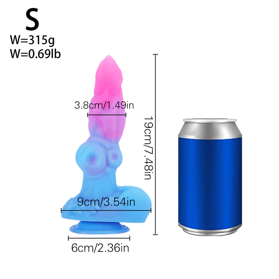 Brand new mechanical dog dildo mixed color artificial animal genital masturbation stick