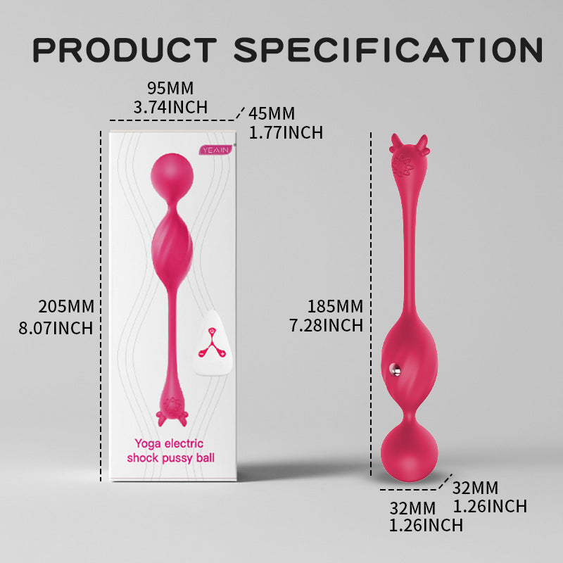 Vaginal dumbbell exerciser electric shock egg Kegel ball female masturbator adult sex toys