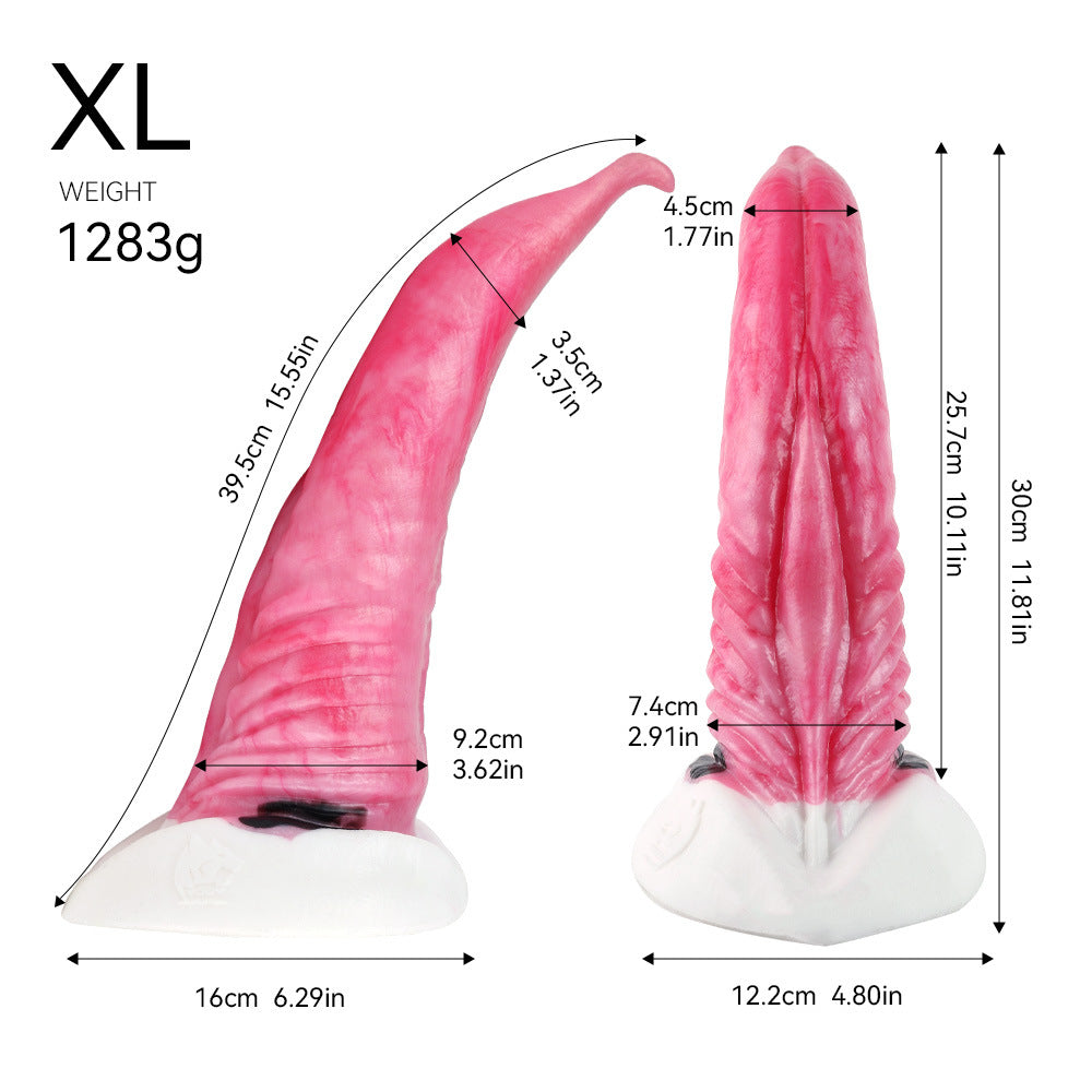 Alien dildo simulates whale animal penis giant sex prop