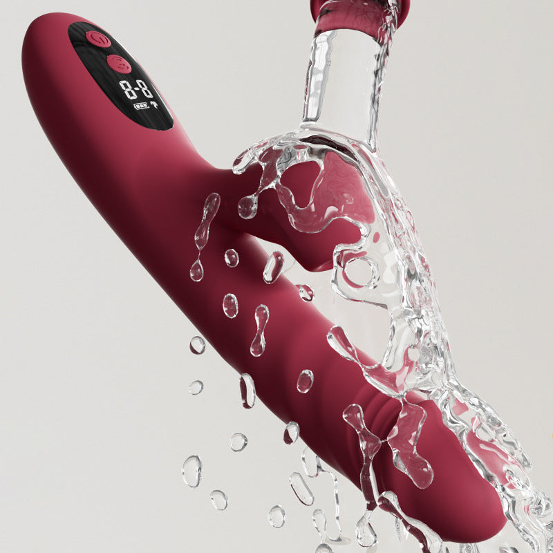 Jixiang LCD screen frequency conversion heating massage stick female masturbator simulation electric vibrator sex toy