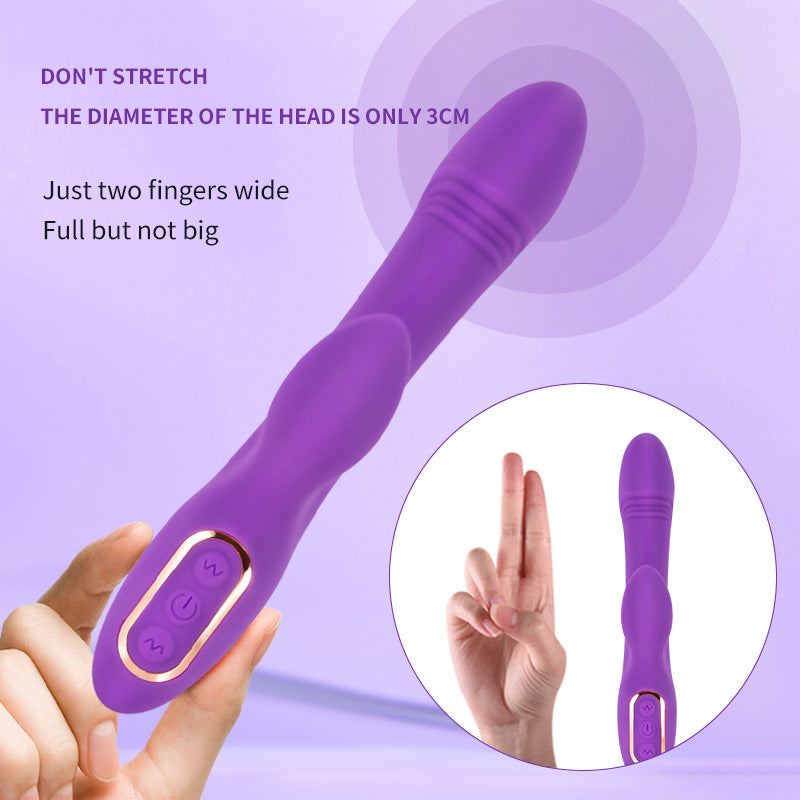 Female flirting dual shock 10 frequency vibrator orgasm stimulator