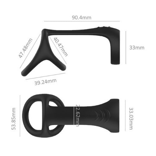 Silicone Delay Double Ring Penis Ring Couple Sex Toy Sex Supplies