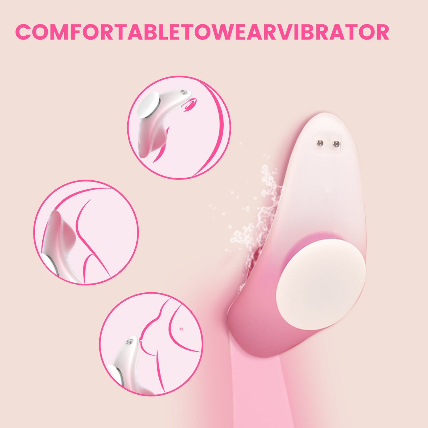 female vibrator remote control wearable vibrator flirting masturbator couple sex toy