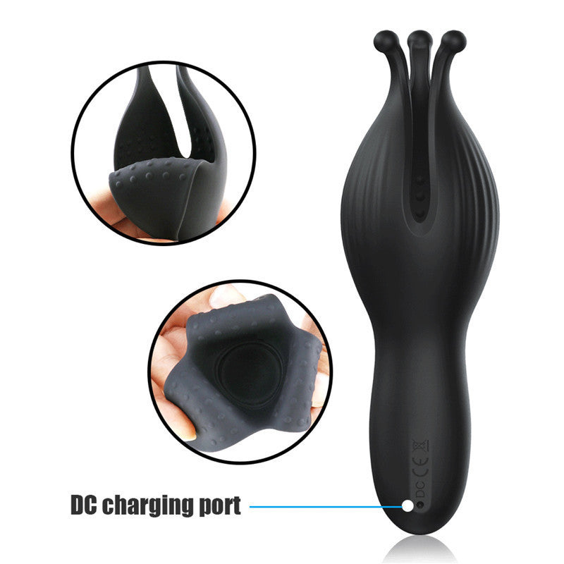 MiMao Black Warrior Petal Sex Men's Trainer Massager Adult Sex Toys