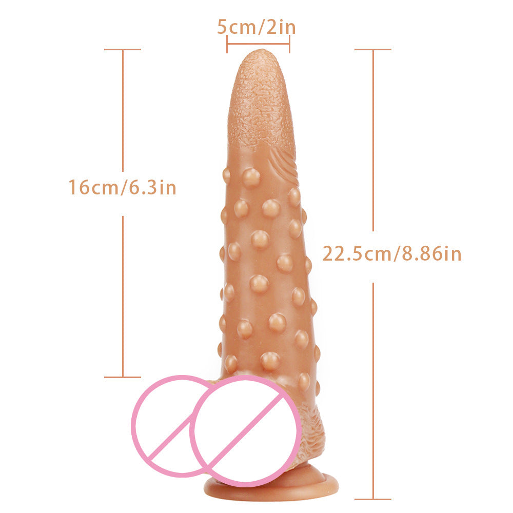 Extra large shaped liquid silicone realistic suction cup dildo