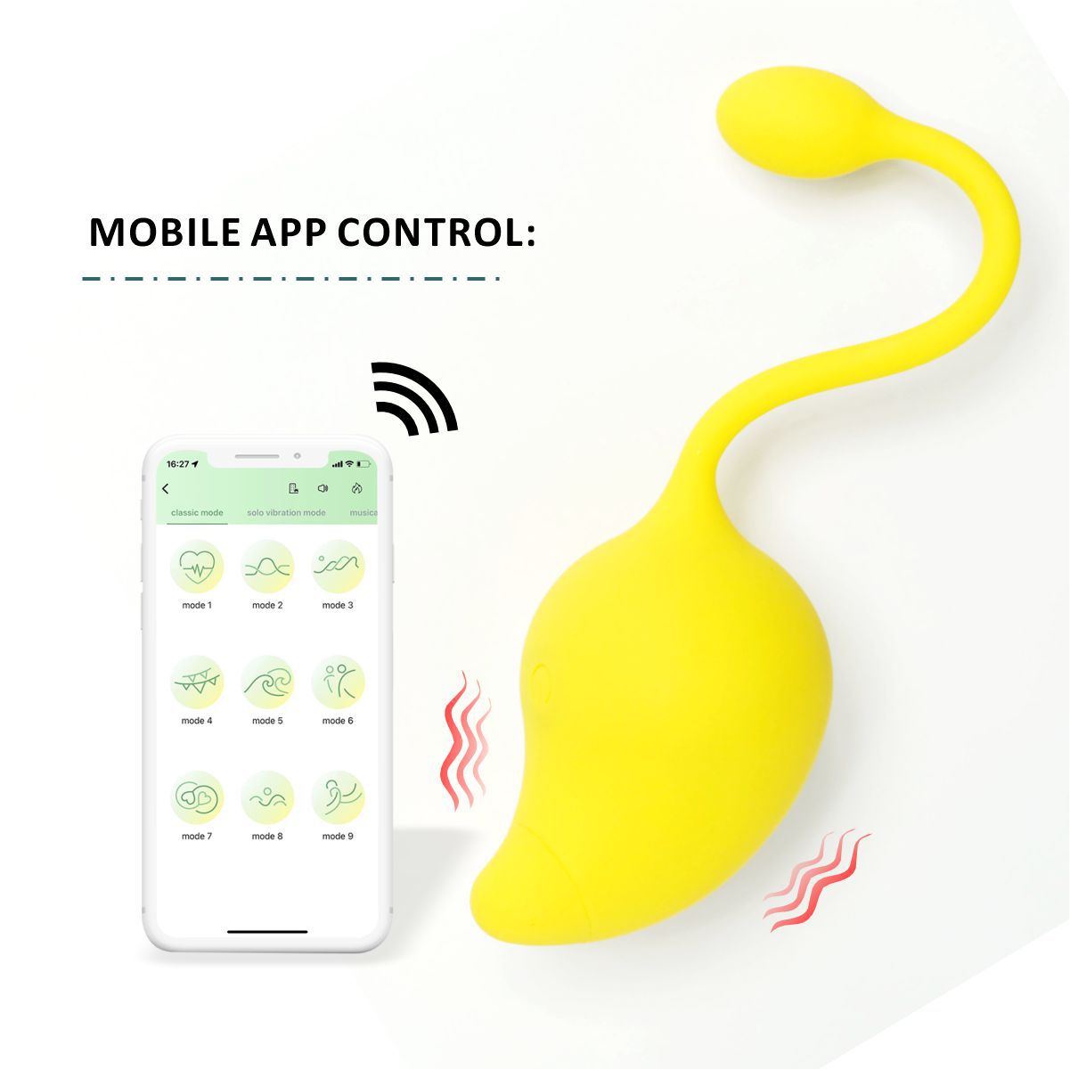 Mini Fruit Series - APP Remote Control Mango Vibrator Sex Toy Rechargeable Love Egg Vibrator