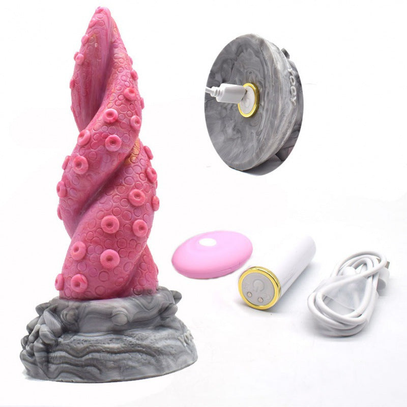 Alien Silicone Octopus Tentacle Female Electric Insertion Vibrator Dildo