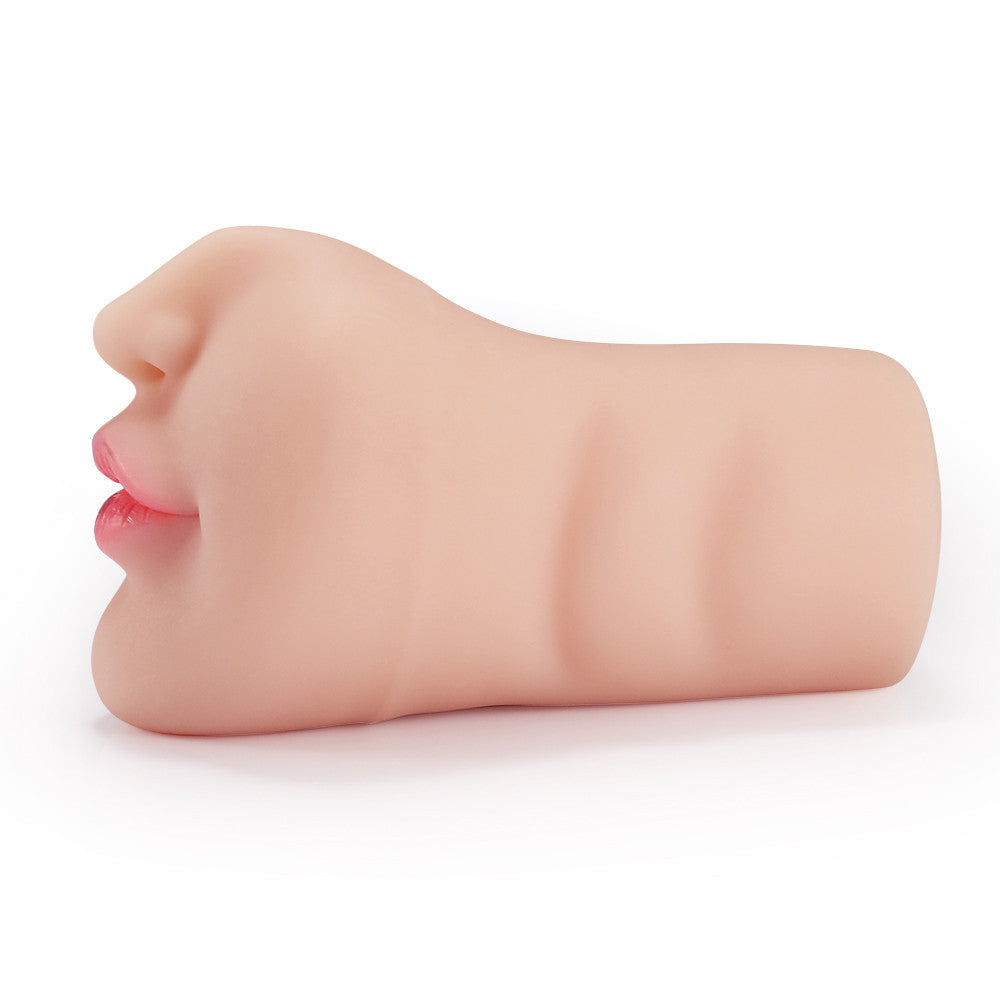 Realistic silicone oral sex device male masturbation cup sex pacifier