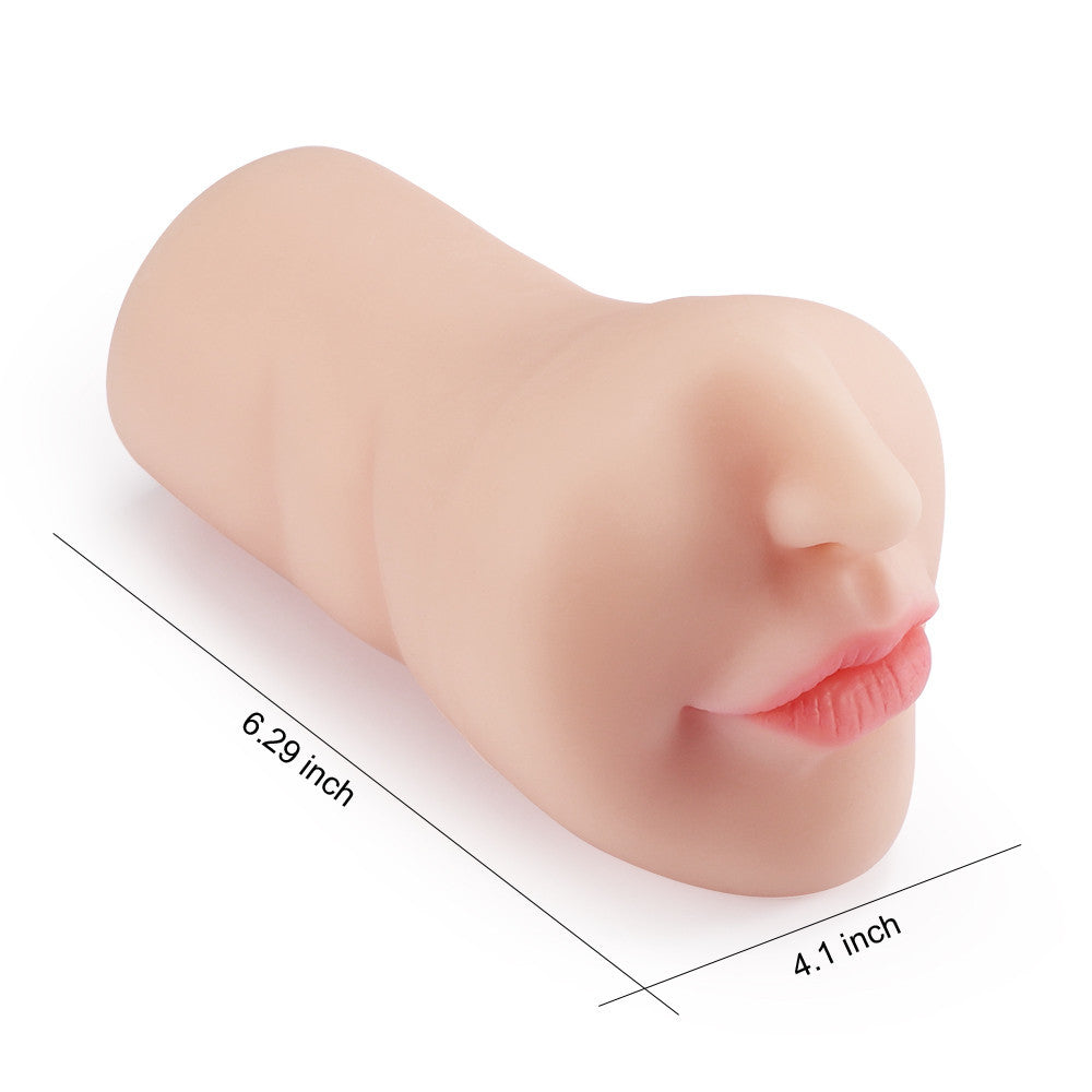 Realistic silicone oral sex device male masturbation cup sex pacifier