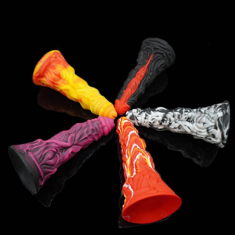 Liquid silicone special-shaped pagoda simulation dildo female masturbator