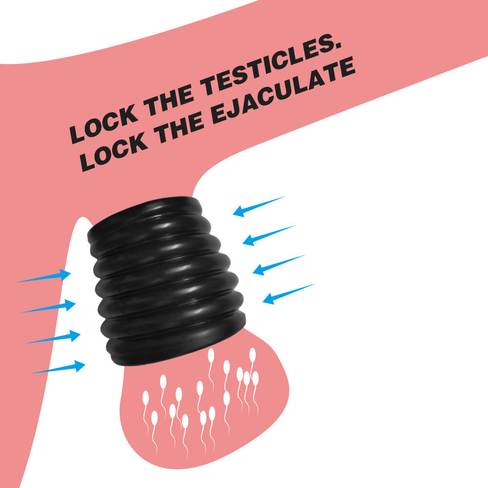 Silicone Testicle Restraint Ring BDSM Scrotum Restraint Toy Testicle Stretcher Adult Sex Toy