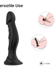 A02 Vibrating Rechargeable Realistic Dildo Female Suction Cup Masturbator