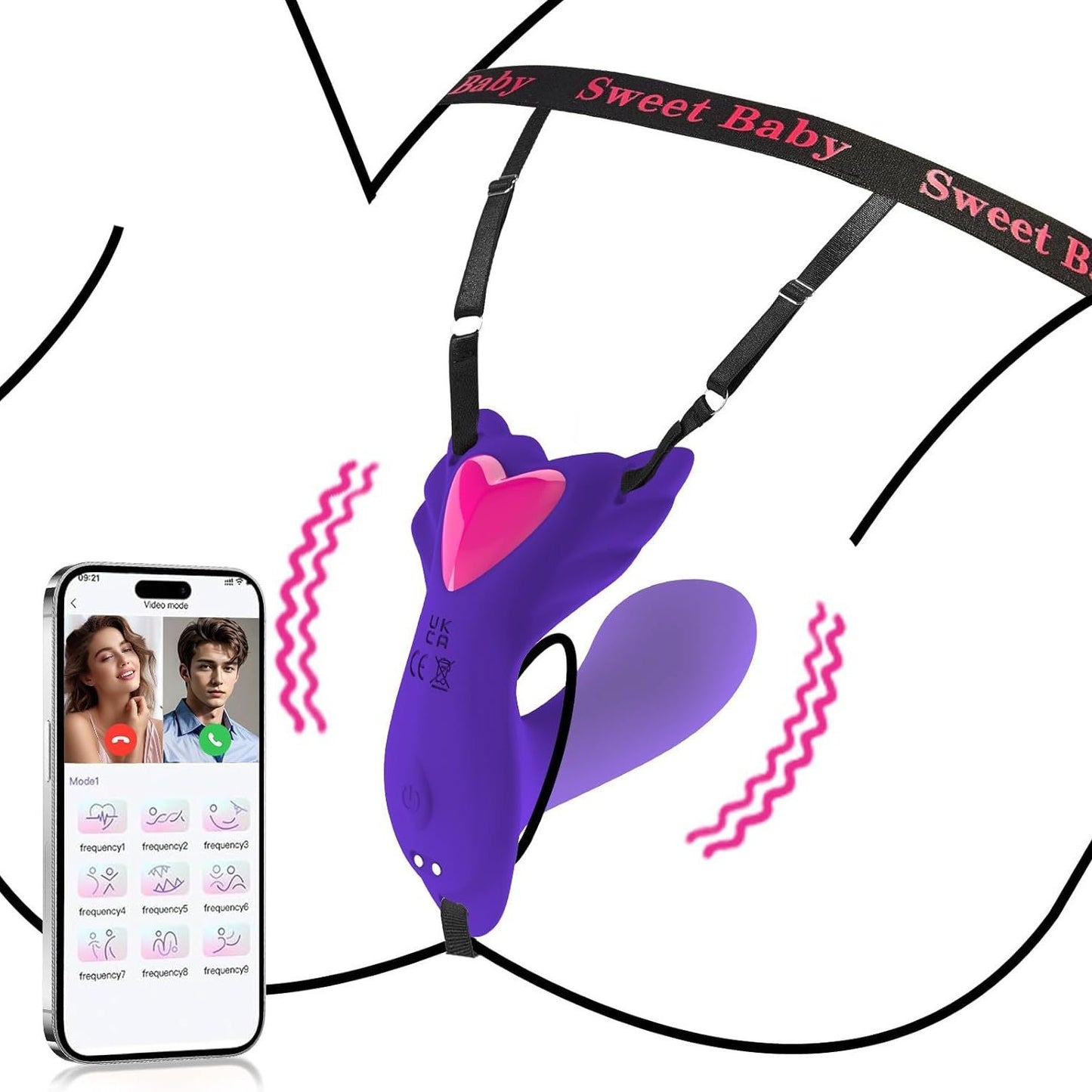 Women's Wearable APP Controlled Vibrating Panties Flirting Couple Sex Toy Vibrator