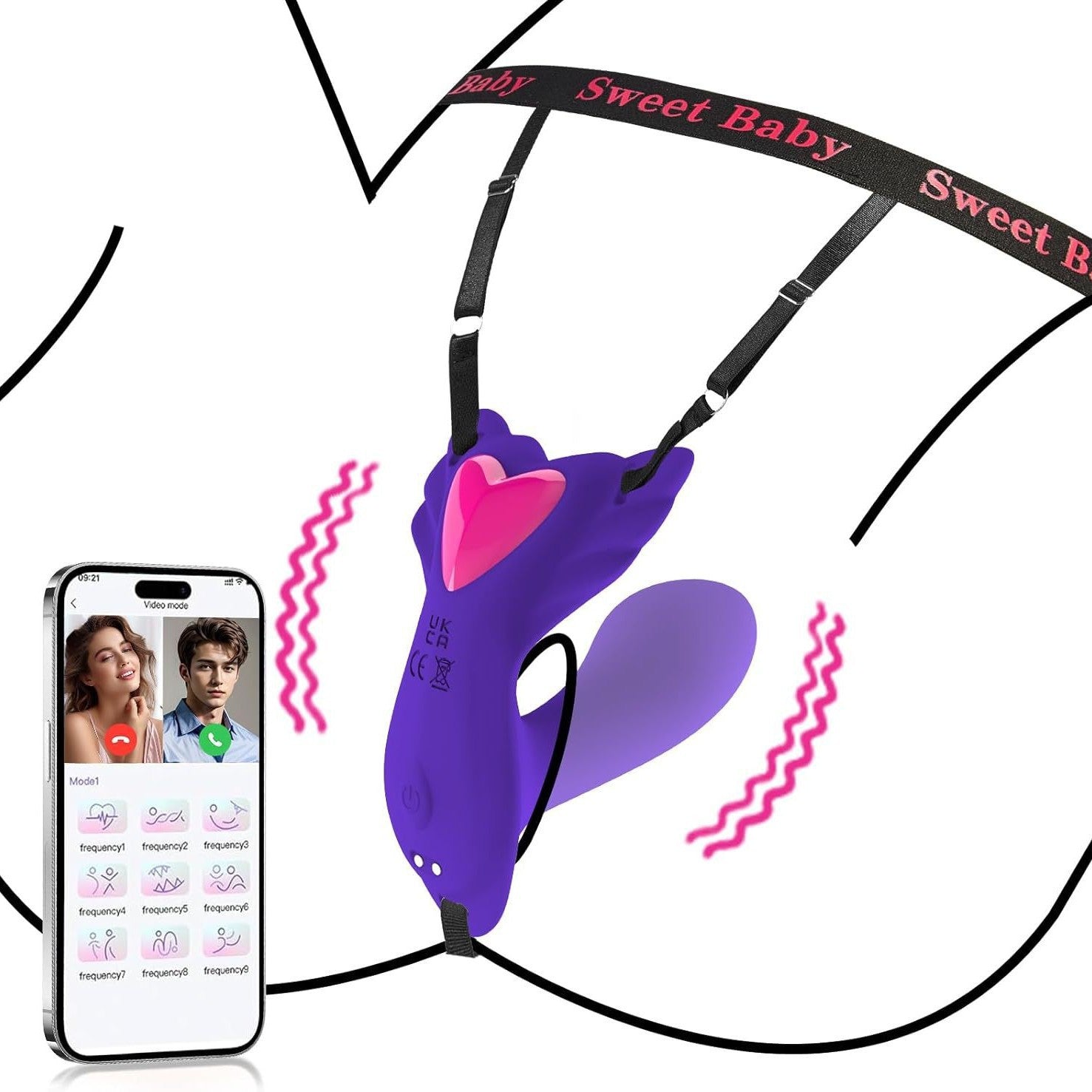 Women's Wearable APP Controlled Vibrating Panties Flirting Couple Sex Toy Vibrator