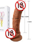 Ultra-soft liquid silicone realistic dildo female masturbator