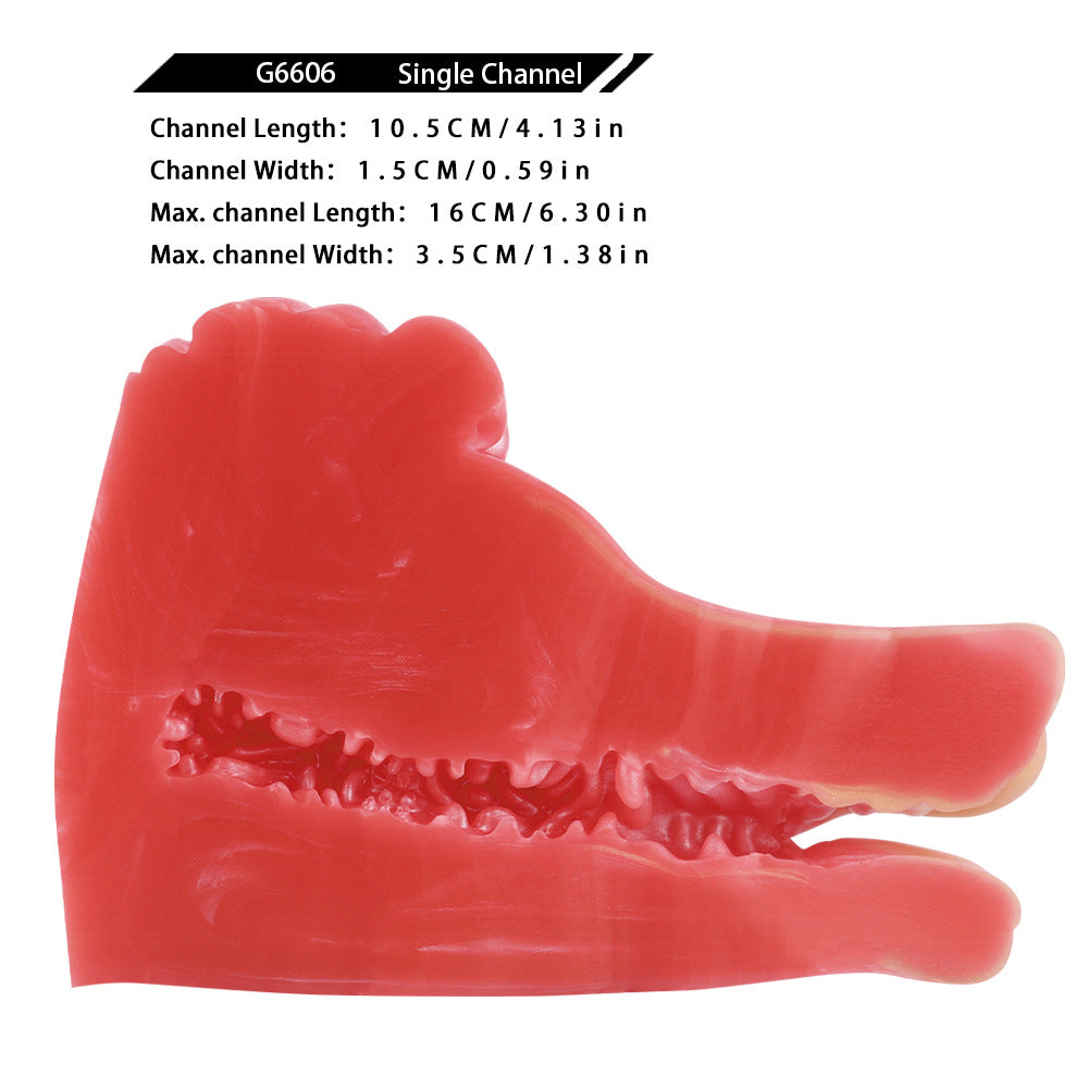 Bizarre Alien Beast Masturbator Soft Silicone Male Penis Trainer Oral Sex Mold