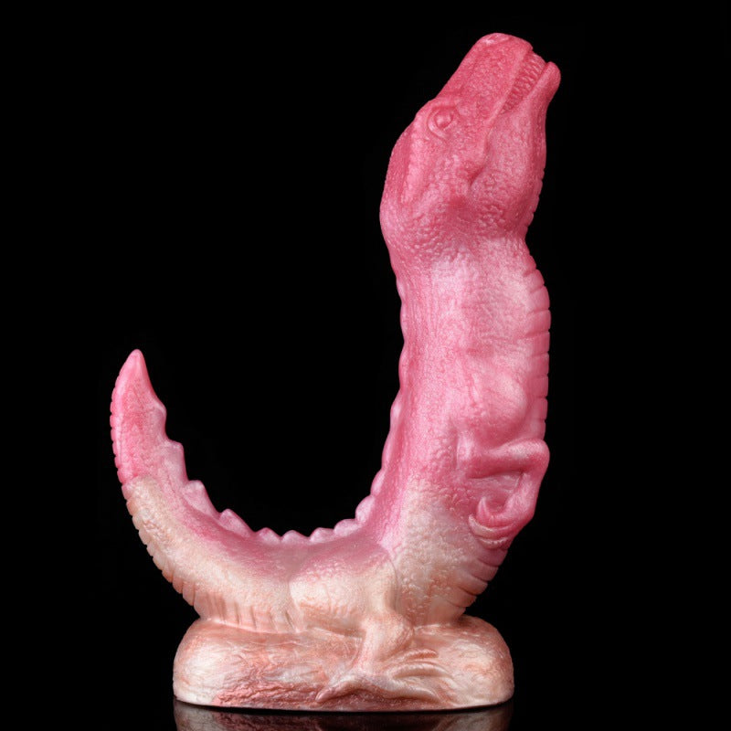 Silicone imitation dinosaur dildo suction cup anal plug masturbator