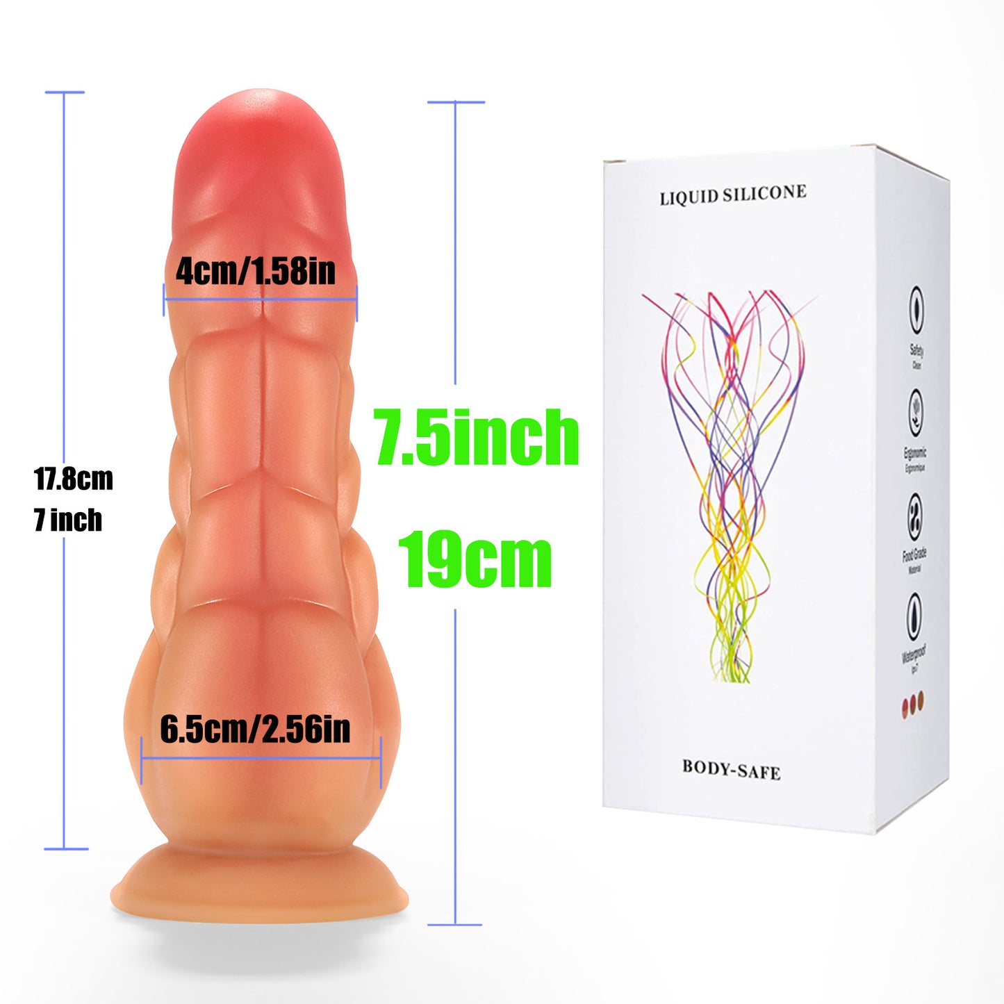 Simulation silicone abs super soft special-shaped dildo female masturbator