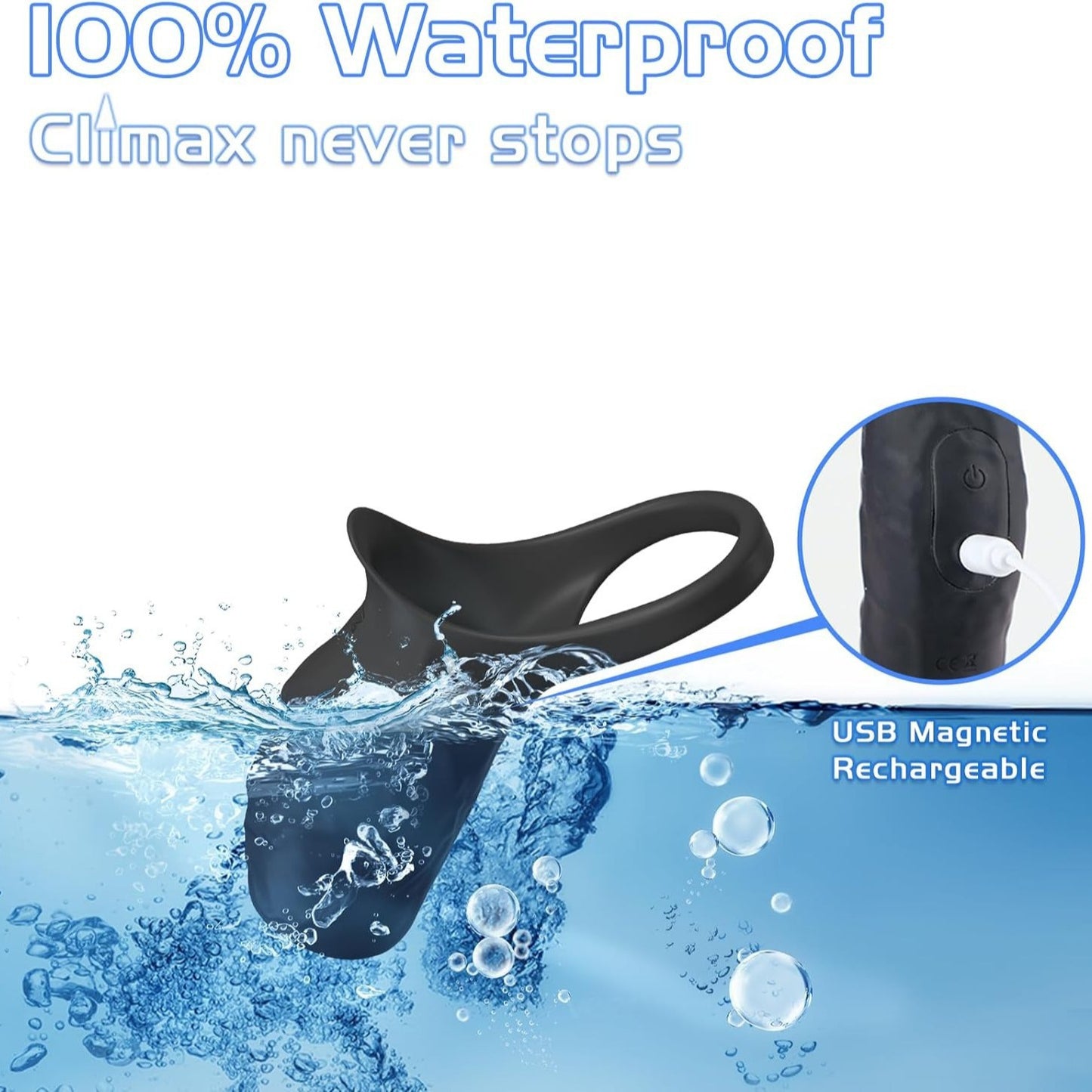 Men's penis ring vibrator penis exerciser couples flirting sex toys