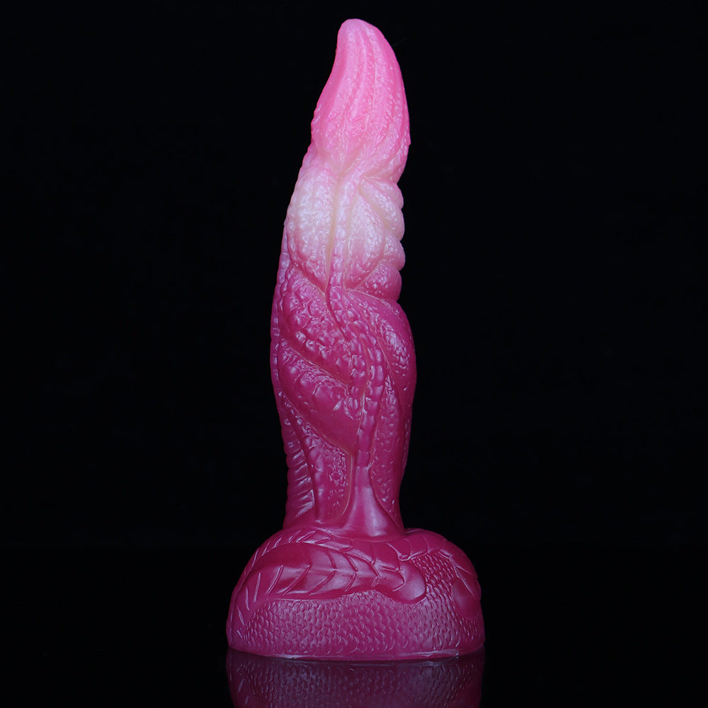 Flame beast mixed color liquid silicone super large realistic simulation dildo female masturbator