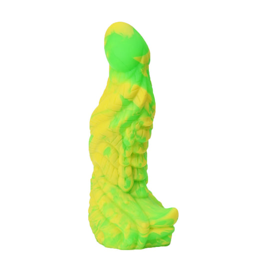 Orissi new mixed color liquid silicone dildo simulates alien large size masturbator