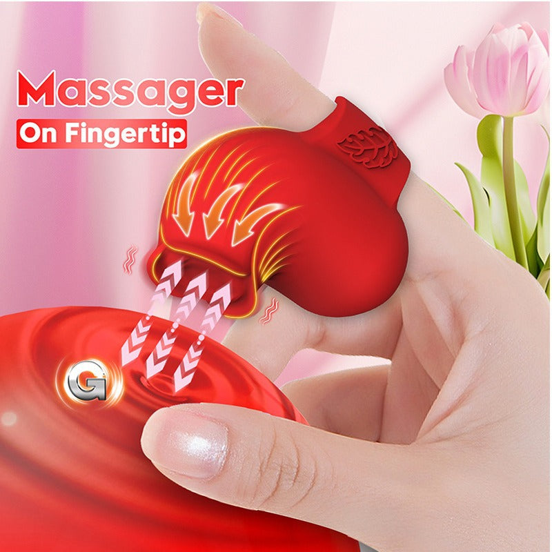 Female finger rose vibrator massager  clitoral comfort vibrator adult product