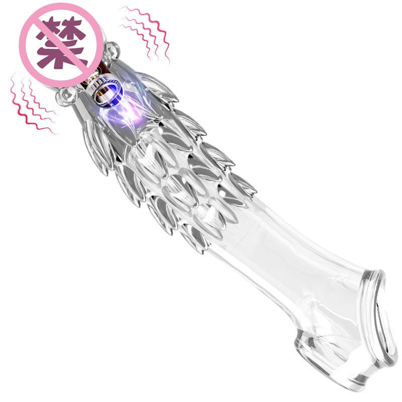 Extended silicone penis enlarger delayed vibration texture penis condom couple flirting sex toys