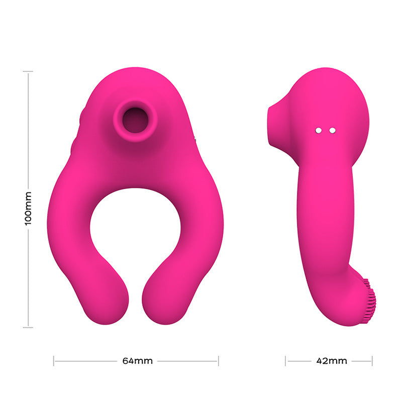 Adult fun teasing G-spot vibrator multi-frequency vibration vibration ring couple vibrator