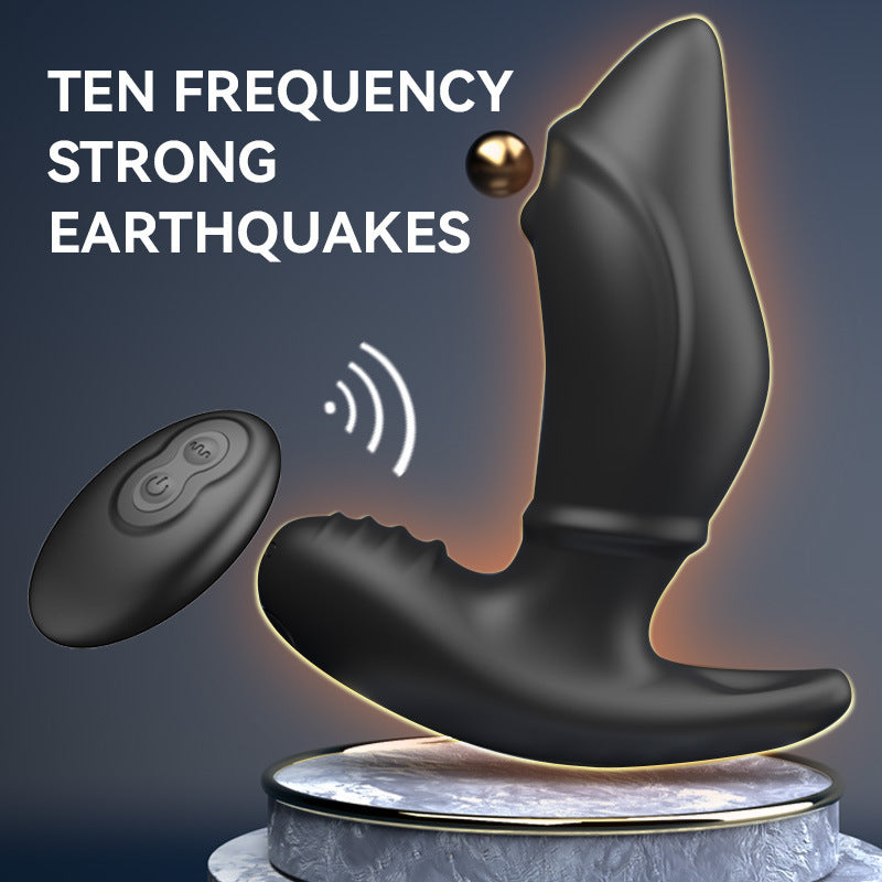 Dulong finger ball wireless remote control prostate massager for men with anal G-spot vibration anal plug