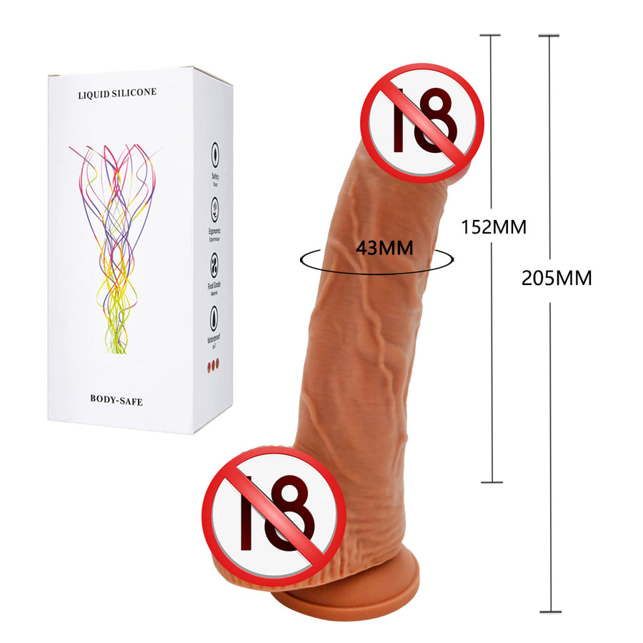 Super soft liquid silicone classic realistic dildo female masturbator