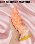 New mixed color liquid silicone dildo simulation special-shaped anal plug masturbator